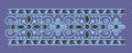 Floral Scroll Ornate Decorative Border Embroidery Design