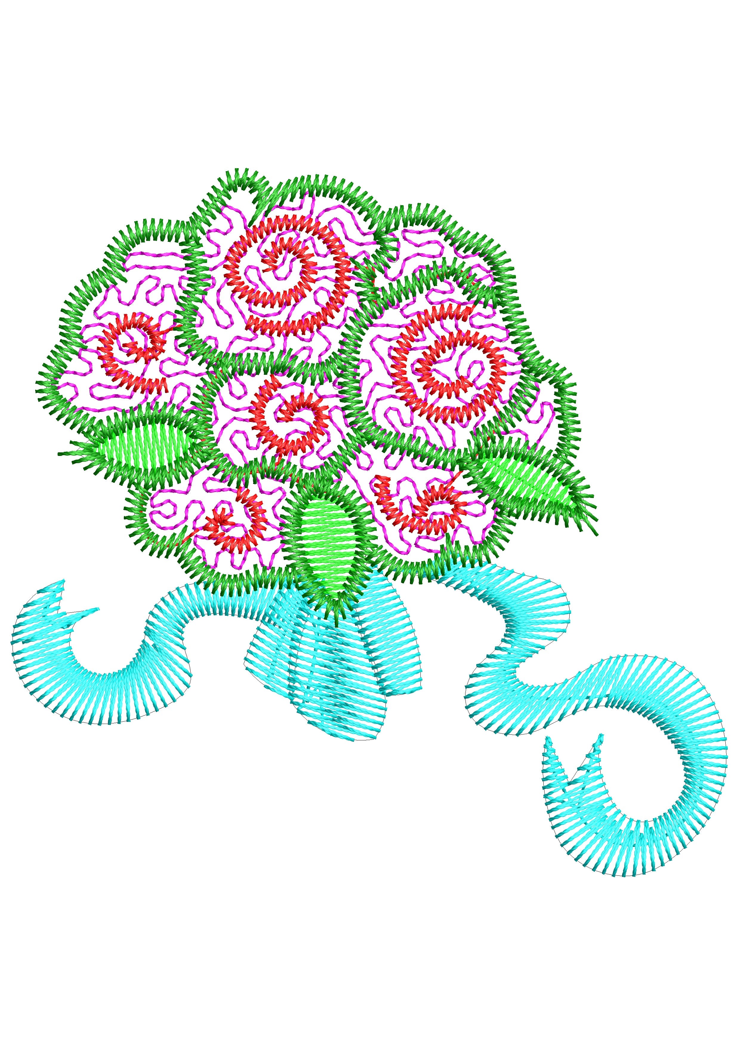 Stipple Embroidery Design