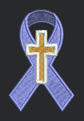 Awareness Ribbon Embroidery Design