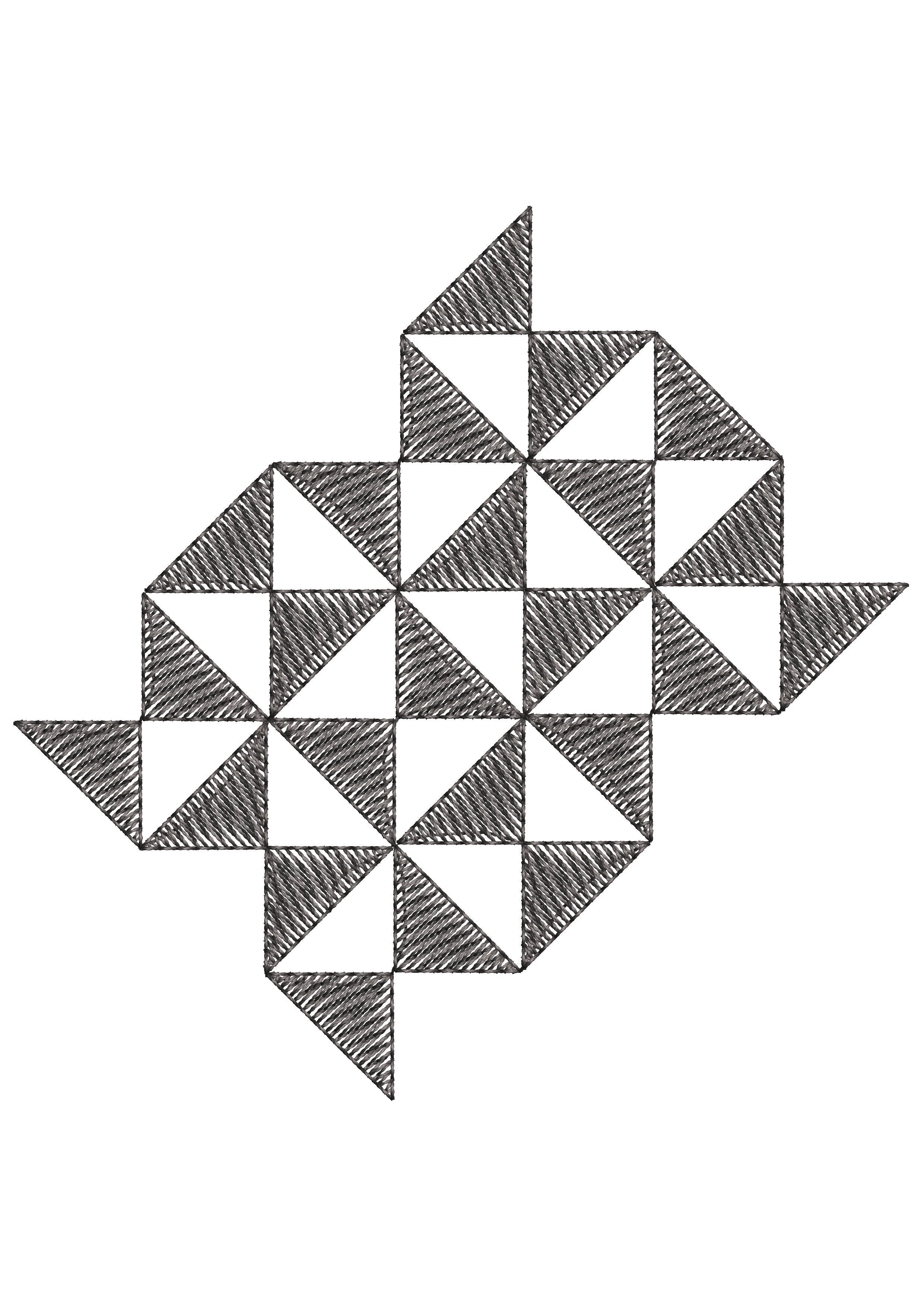 Geometric Embroidery Design
