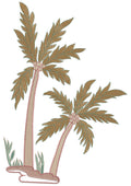 Palm Tree Embroidery Design