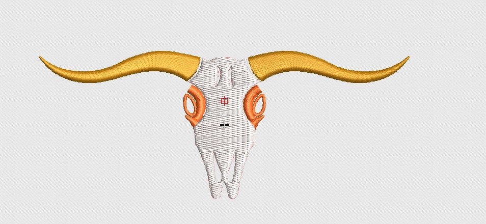 Skull Embroidery Design