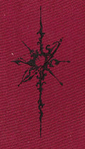 Black Tribal Compass Star Embroidery Design