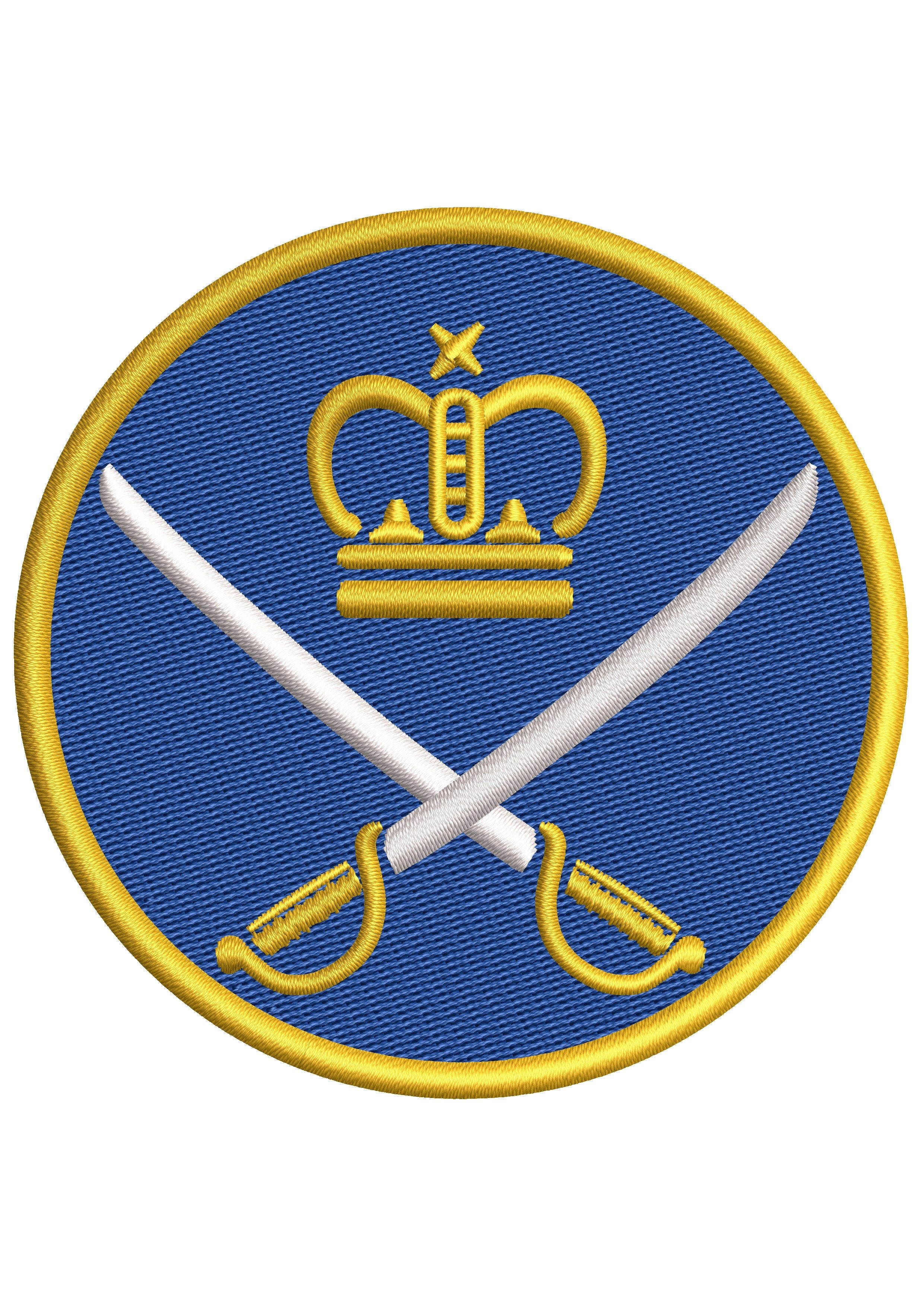 King Swords Embroidery Design