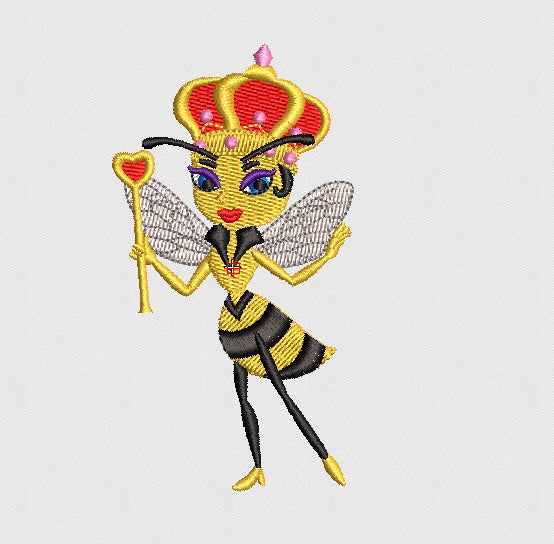 Bee Embroidery Design
