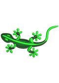 Dark Lizard Embroidery Design