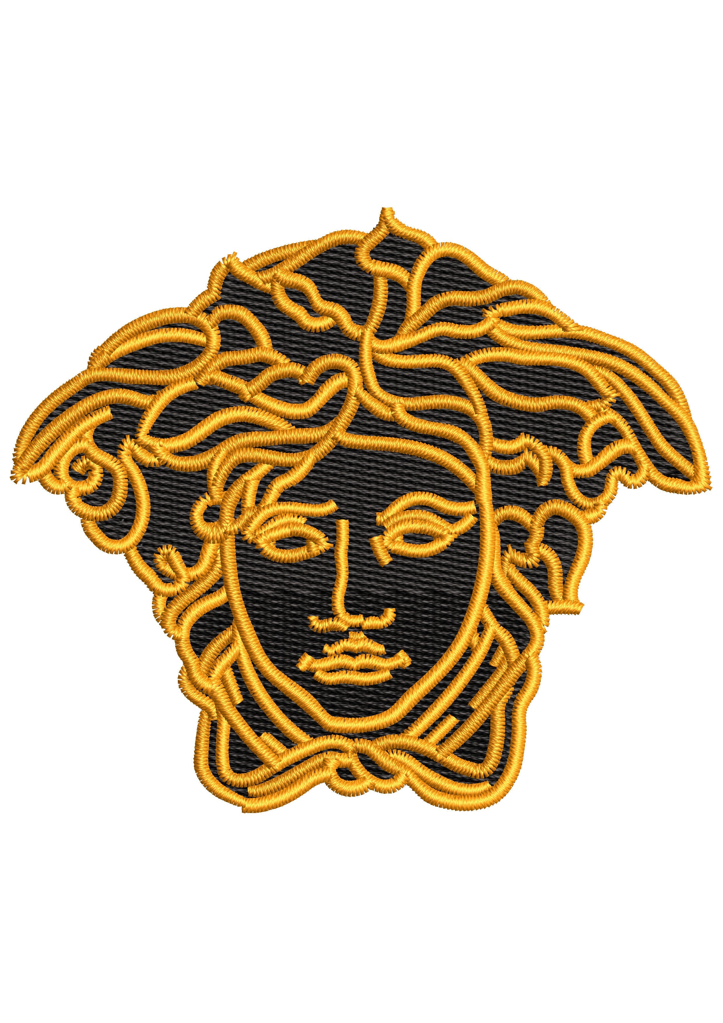 Snake Headw Embroidery Design