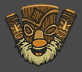 Tribal Tiki Trio Mascot Embroidery Design