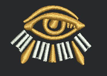 All Seeing Eye Radiant Eye Symbol Embroidery Design