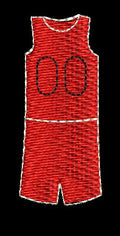 Red Jersey Embroidery Design