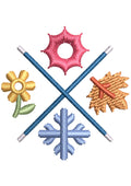 Leaves Embroidery Design