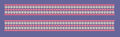 Parallel Pink and Cream Beaded Border Embroidery Design