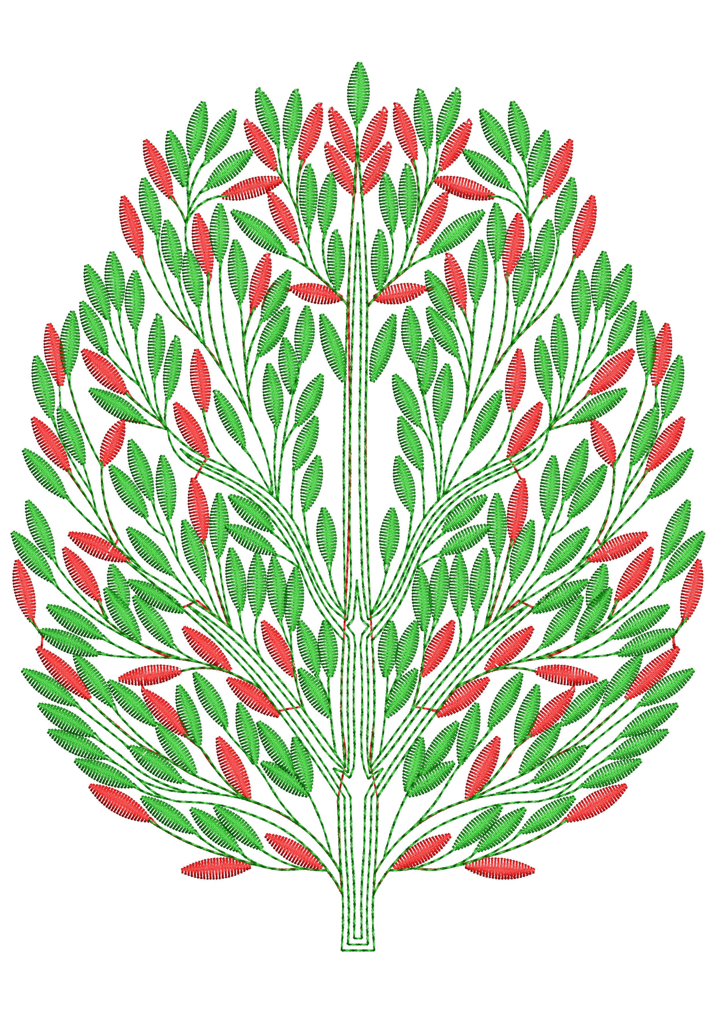 Plant Embroidery Design