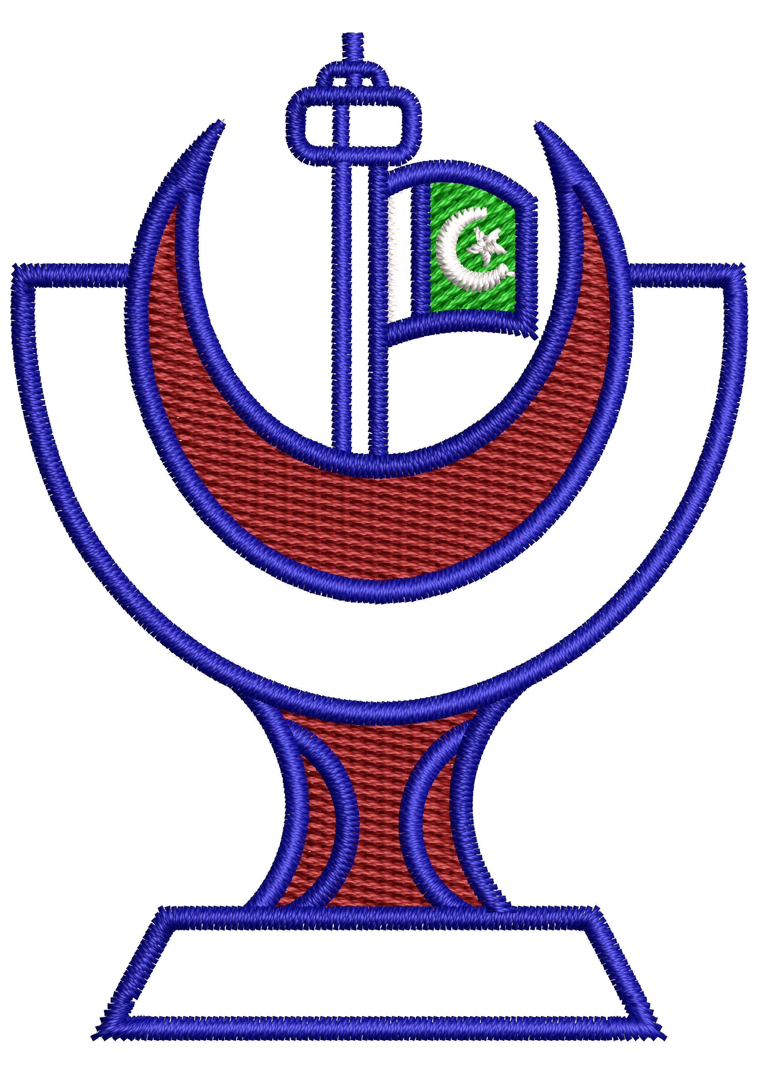 Pak Trophy Embroidery Design