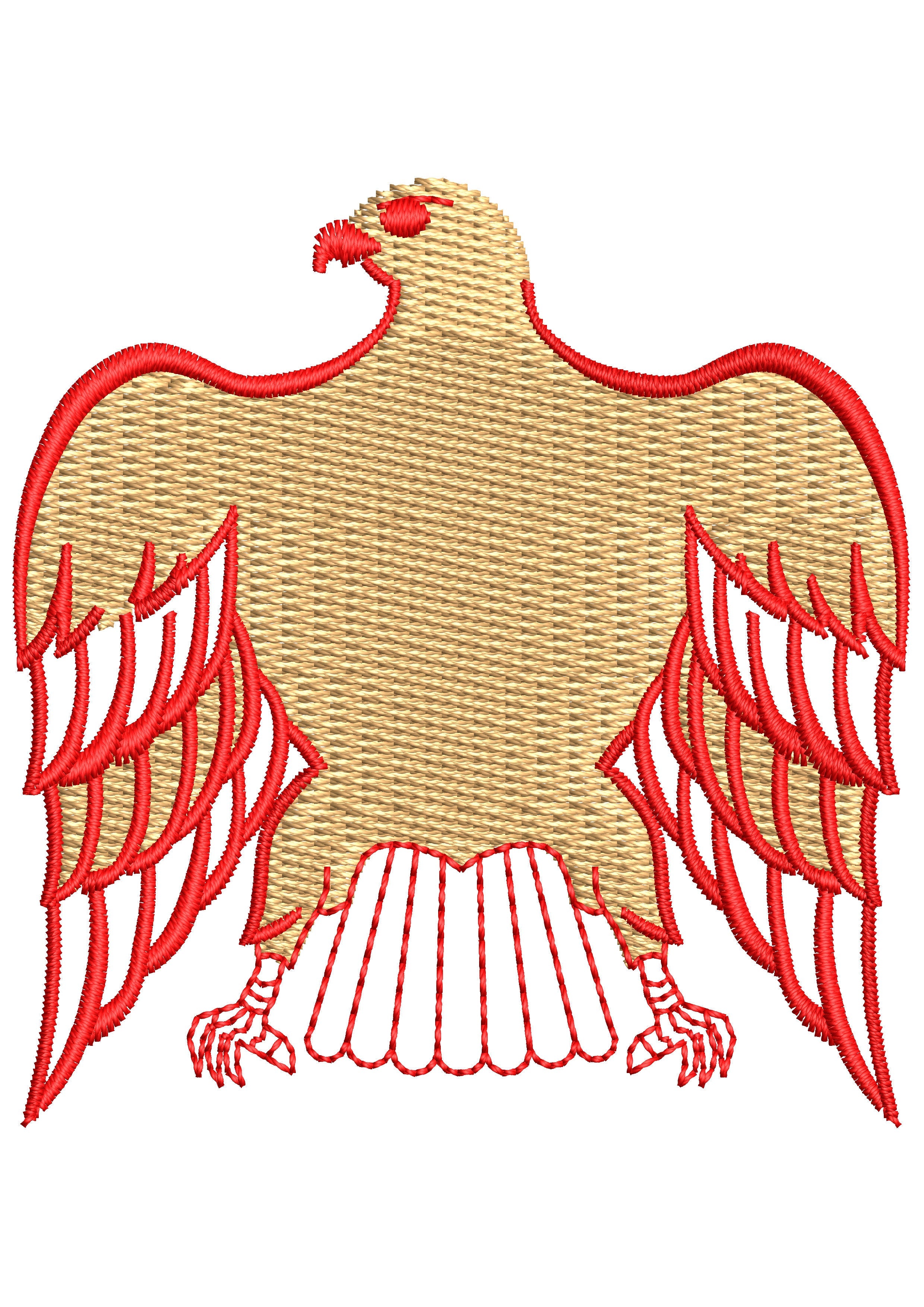 Falcon Embroidery Design