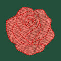 Blooming Rose Embroidery Design