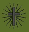 Radiant Cross Motif Embroidery Design