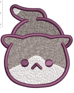 Cat Face Embroidery Design