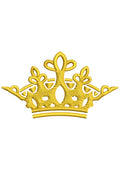 Prince Crown Embroidery Design