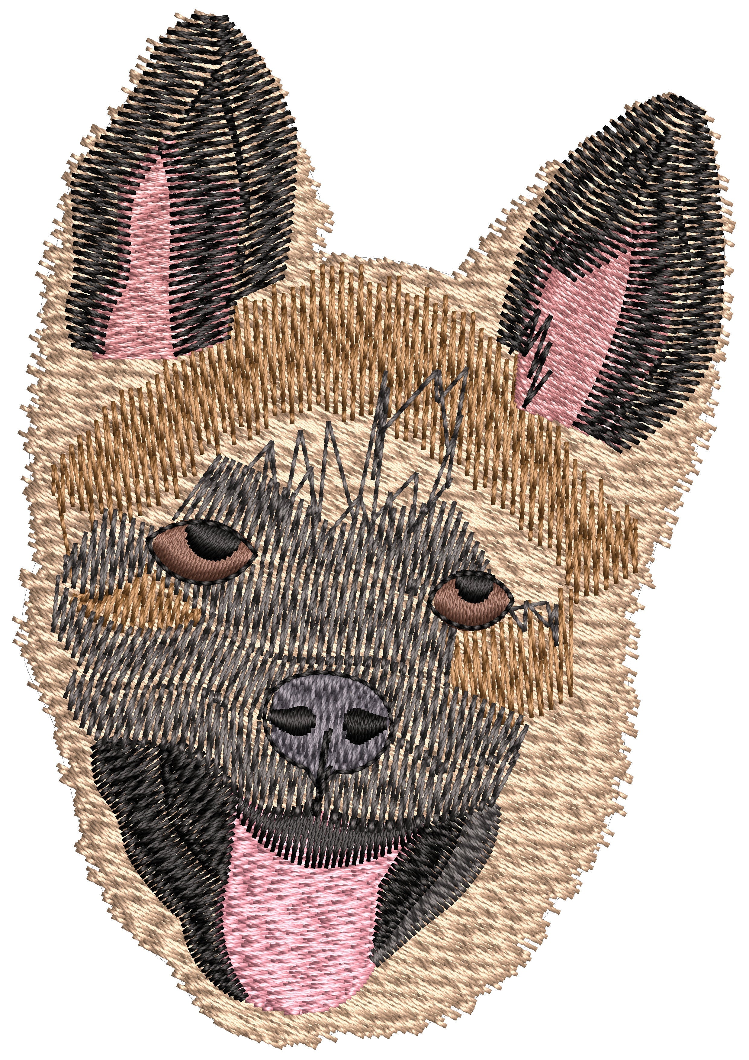 Puppy Head Embroidery Design