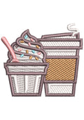 Ice Cream Embroidery Design