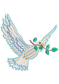 Bird Of Peace Embroidery Design