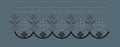 Ornate Lattice and Tassel Feston Embroidery Design