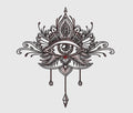 Eye Embroidery Design