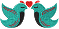Sparrows Embroidery Design