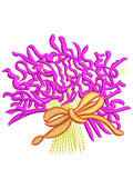 Nod Tie Love Embroidery Design