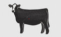 Cow Embroidery Design