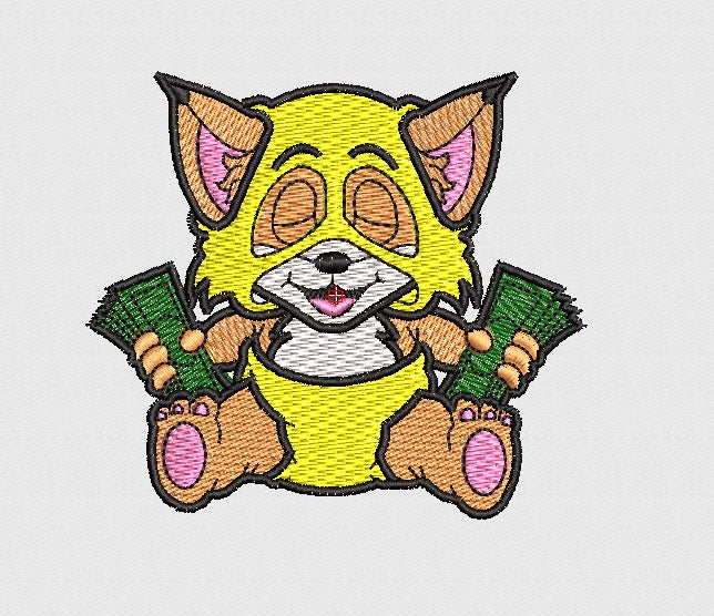 Fox Embroidery Design