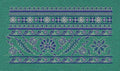 Floral Jacquard Woven Purple Embroidery Design