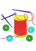 Needles & Thread Embroidery Design