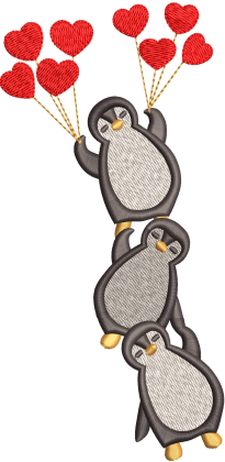 Penguin Embroidery Design