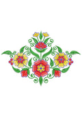 Flower Rank Embroidery Design