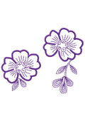 Flowers Lines Embroidery Design