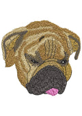 Dog Head Embroidery Design