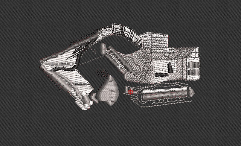 Tractor Embroidery Design