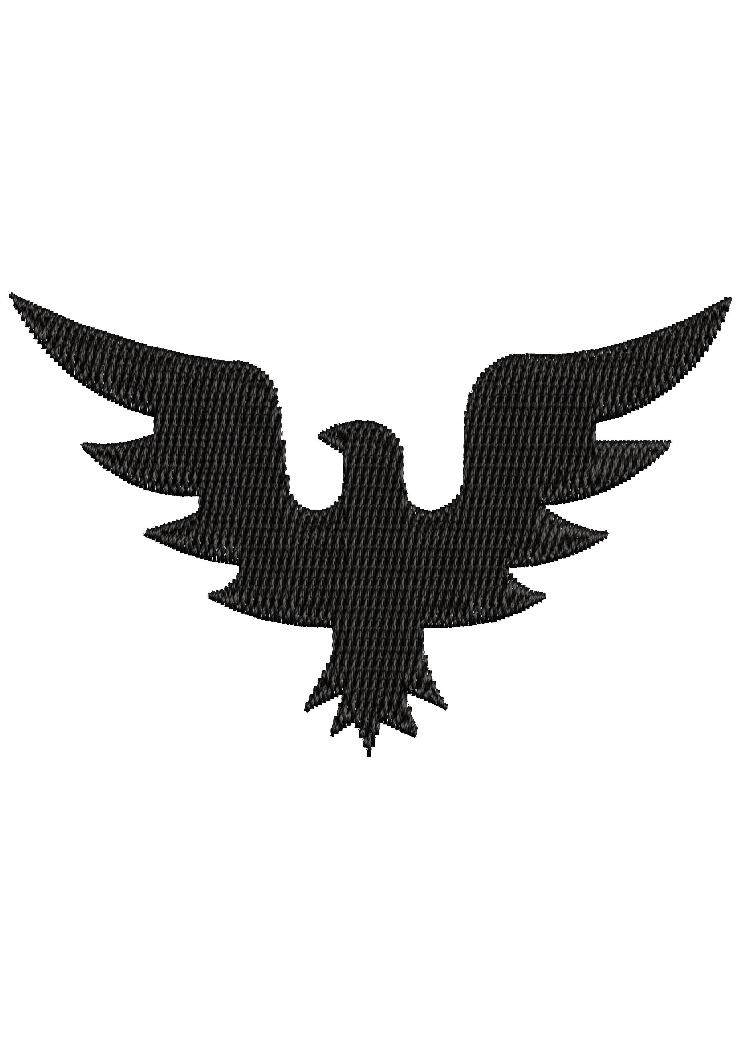 Flying Sign Embroidery Design