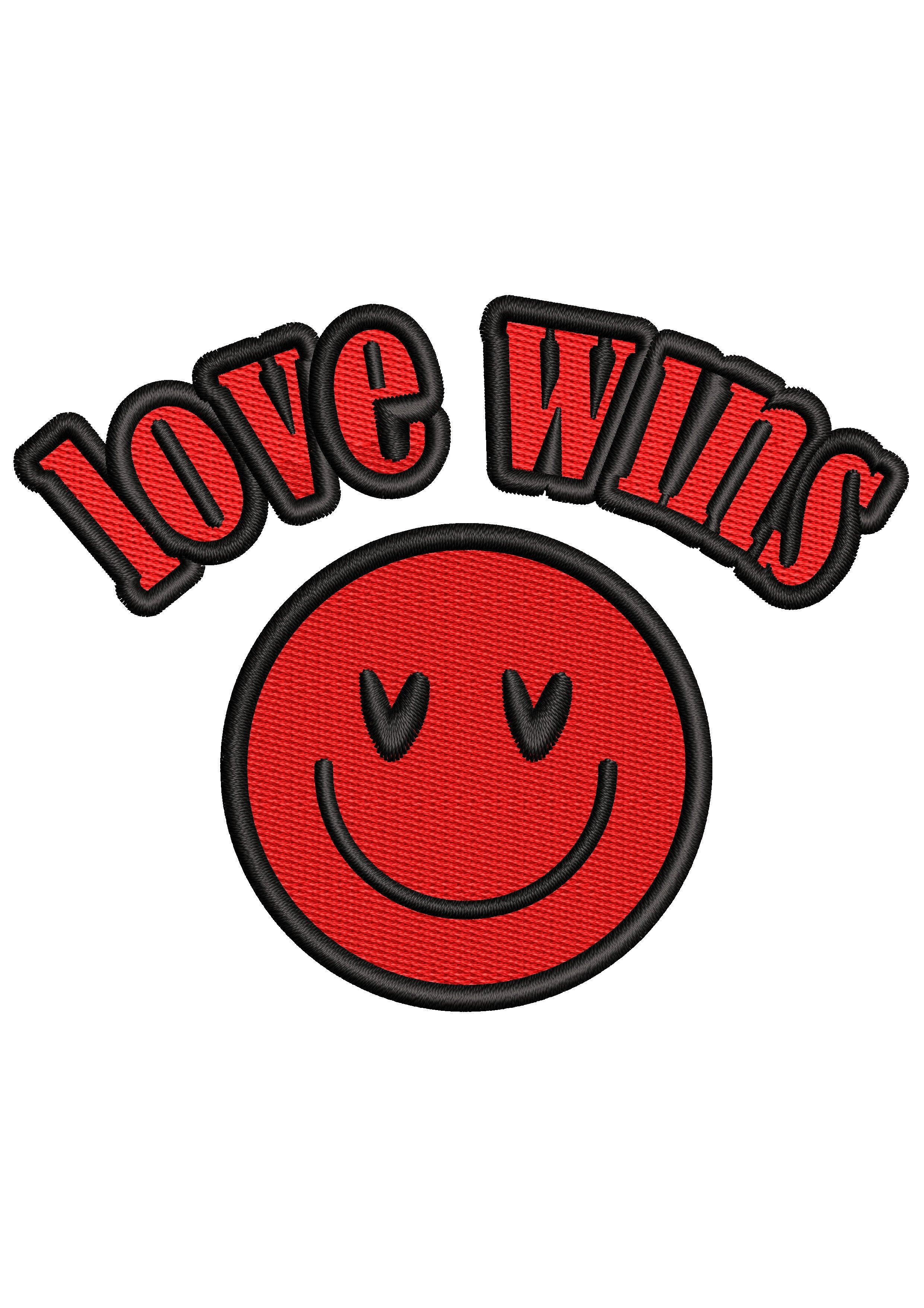 Love Wins Embroidery Design