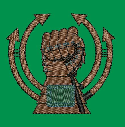 Rising Power Gauntlet Embroidery Design