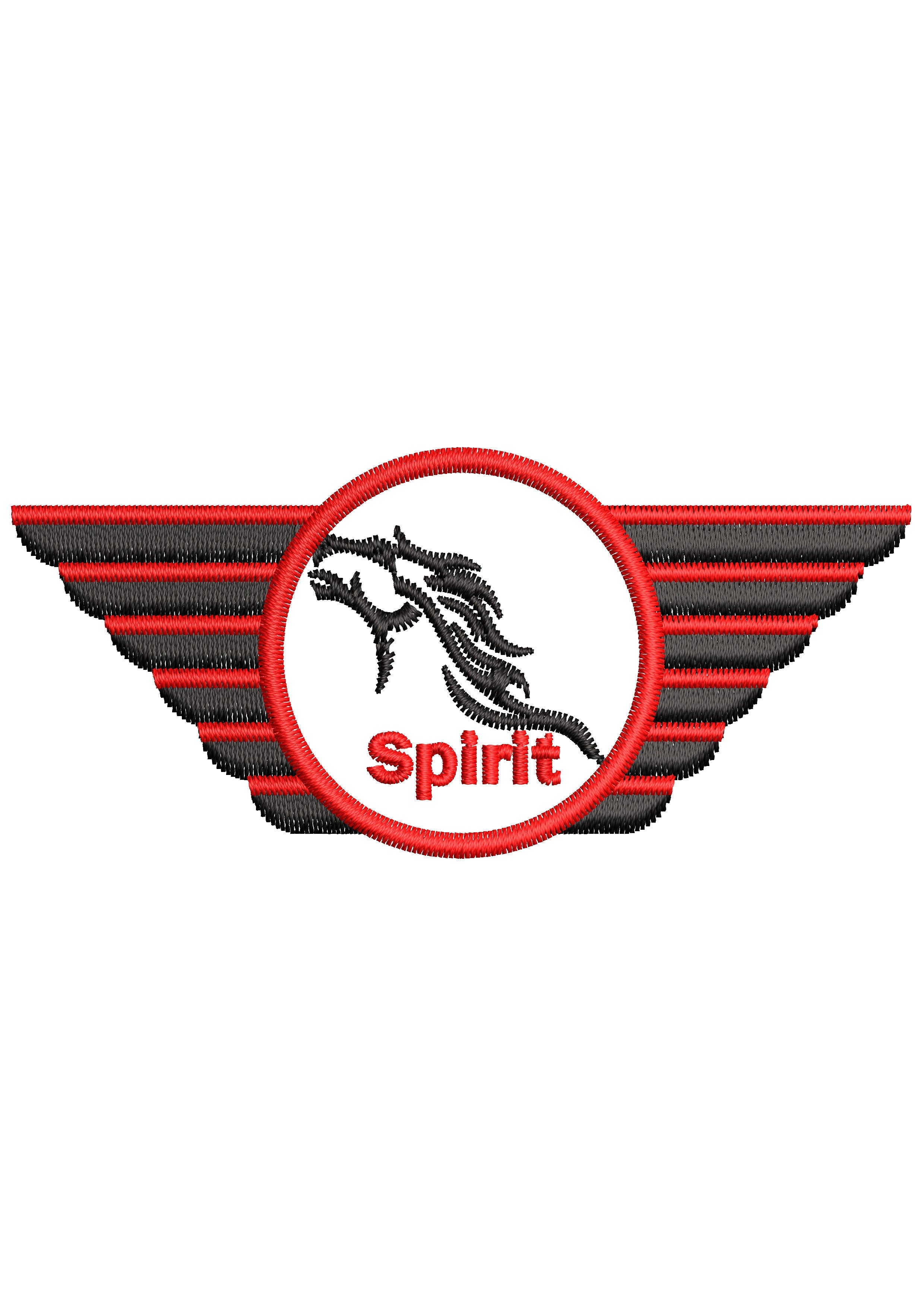 Wing Spirit Embroidery Design