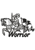 Worrior Embroidery Design