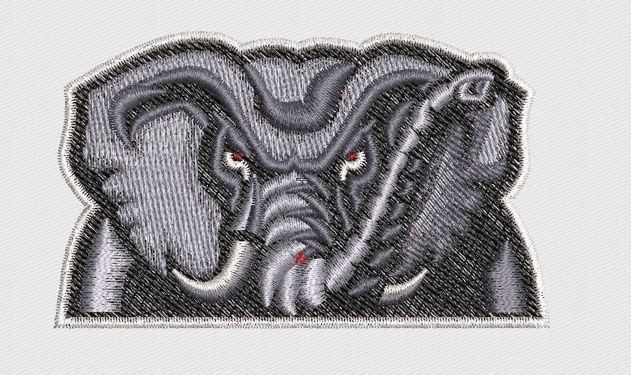 Elephant Embroidery Design