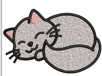 Cat Embroidery Design