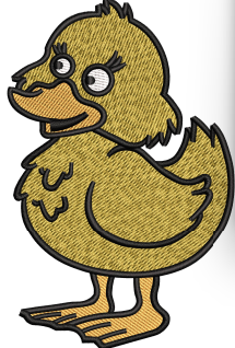 Duck Baby Embroidery Design