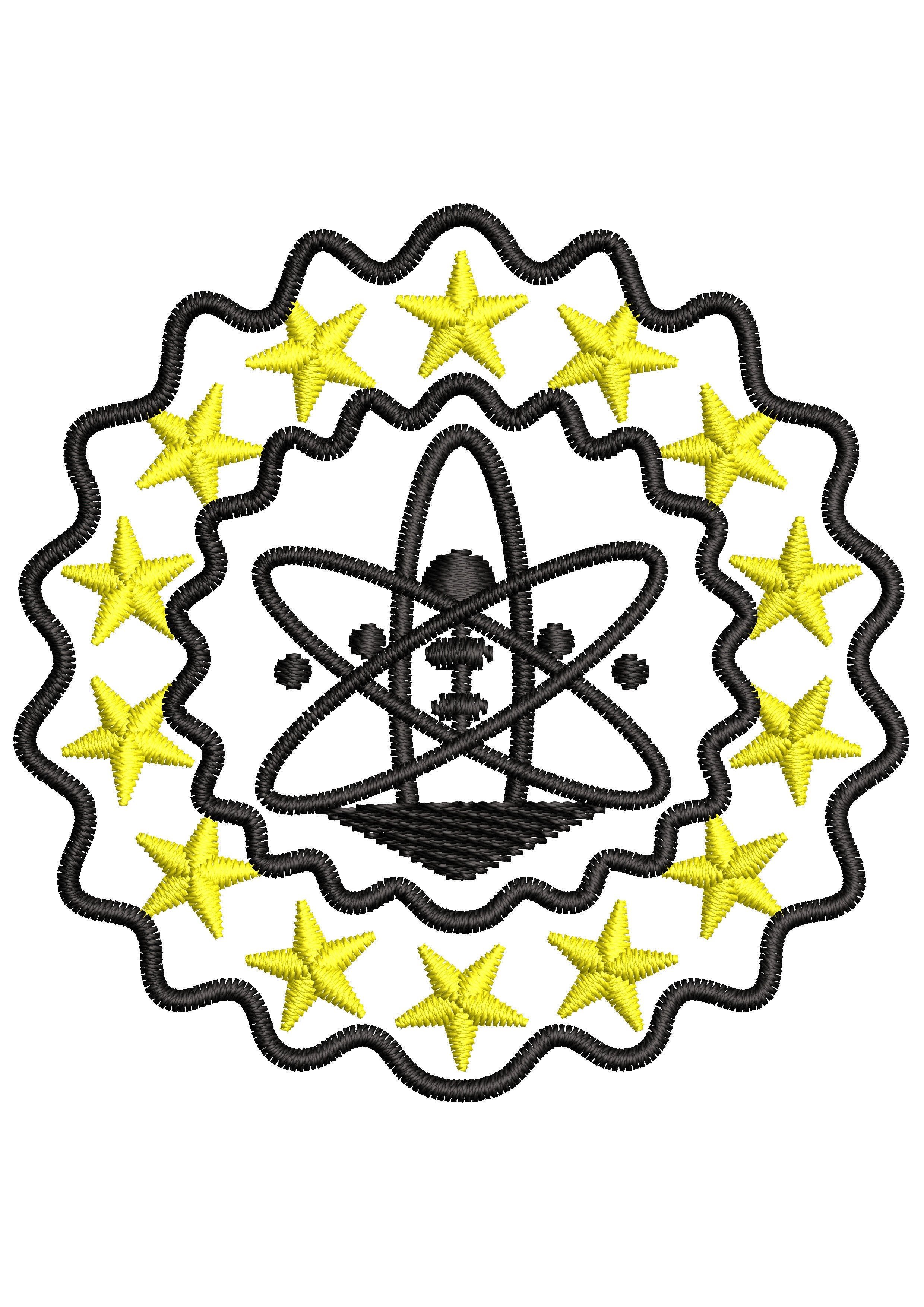 Chemistry Embroidery Design