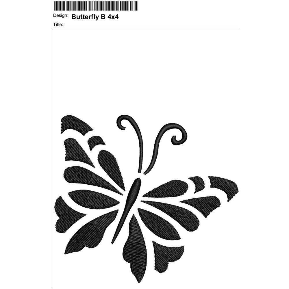 Butterfly Embroidery Design