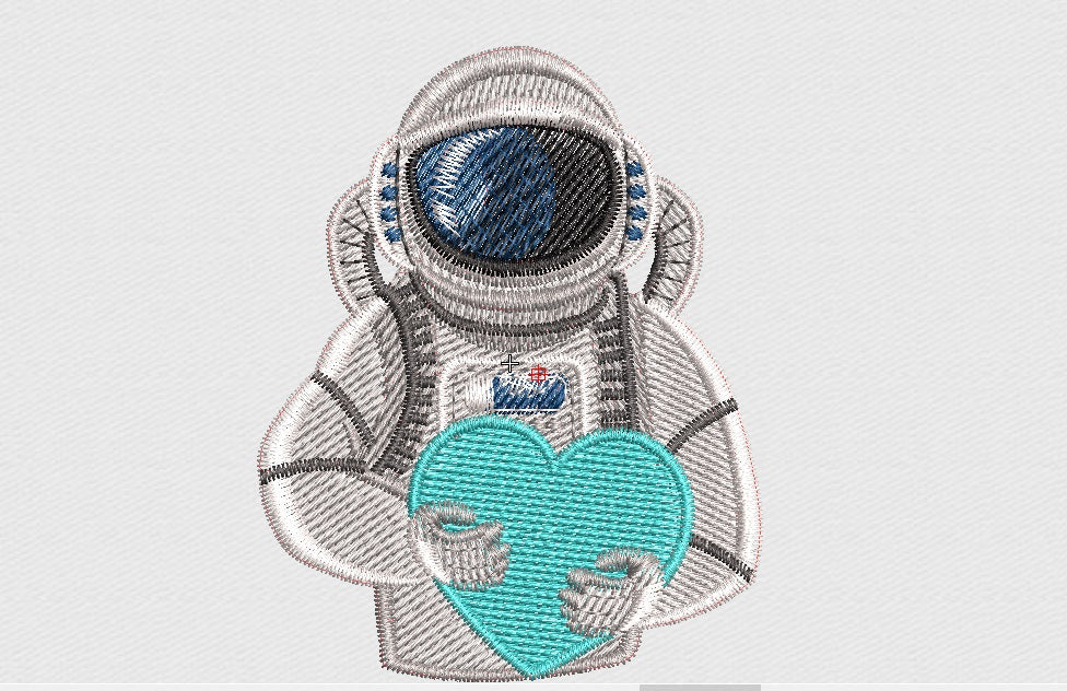 Astro Embroidery Design